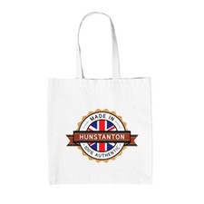 Hecho En Hunstanton - Lienzo Bolsa - Ciudad City Pueblo Recién Nacido Love Live