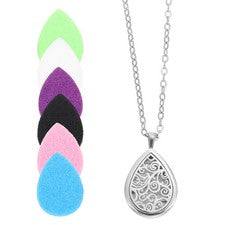 Elegant Aroma Pendant Perfume Bottle Aromatherapy Necklace Essential Oil