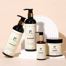 Set de cuidado del cabello hidratante vegano y orgánico con 4 piezas 16,6 fl oz + 5,6 fl oz