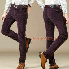 Pantalones largos para hombre nuevos pantalones británicos estilo vintage pantalones de pana rectos ropa de trabajo