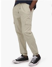 Pantalones de chándal Dogg Supply para hombre Snoop Dogg talla XS elásticos color cónico arena nuevos