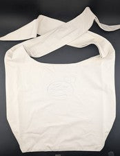 Nuevo Bolso de Mano OffGod Real Cuero PU Suave ~ Off White Vendaje Niño Unisex