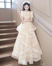 Vestido de Noche de Verano para Mujer Nuevo Fiesta Compere Manga Corta Vestido de Boda Elegante