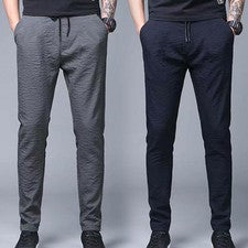 Moda Para Hombres Pantalones Sueltos Informales Piernas Rectas Cordón Pantalones de Verano