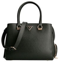 GUESS Bolso De Mano Alexie Para Mujer Con Asa Correa De Moda Negro