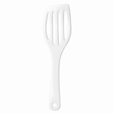 Volteador de sartenes con orificio para colgar 26 cm plástico blanco forma clásica WACA