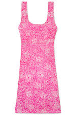 Vestido para mujer - Vestido floral estampado - Solero - Pequeño - Rosa Rosa
