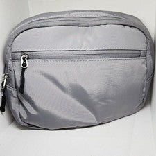 NUEVO EN CAJA RIÑONERA UNISEX MODA CINTURA/HOMBRO GRIS CINTURÓN AJUSTABLE 8.5"X3"X6.5"