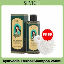Champú herbal para el cuidado del cabello Sevich 250 ml India suero ayurvédico para el crecimiento del cabello reparació