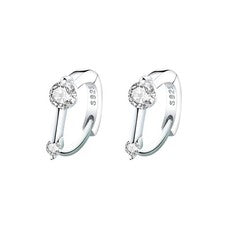 Mini Creolen Silber 925 mit funkelndem Strass – zierlich & elegant