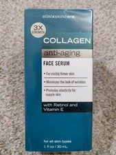 Suero facial de colágeno antienvejecimiento Clinix Skincare, 1 fl. Oz. Nuevo en caja