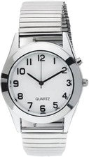 Reloj de pulsera Maximex en plata, con esfera iluminada