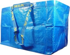 BOLSA AZUL GRANDE IKEA Compras Comestibles Lavandería Almacenamiento Bolsas Fuertes FRAKTA