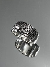 Anillo para hombre Dragon Legends And Myths de plata esterlina gran deslustre declaración gratuita