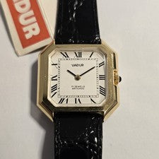 Orologio Vadur Vintage NOS Cioccolatino TV Carica Manuale 28mm Calibro FE 163