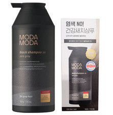 NUEVO MODA MODA Champú Negro 10 Gris Cero 300g para Cuidado de Pérdida de Cabello Gris