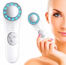 Dispositivo facial de microcorriente para estirar y levantar la piel | Masajeador facial 5 en 1