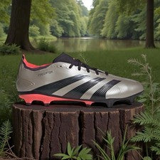 Botines de fútbol para hombre Adidas Predator League FG platino metálico IF6349 talla 12