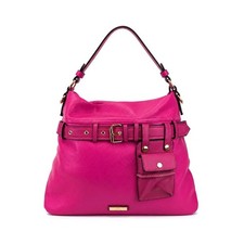 Bolso de mujer de moda rosa bolso bandolera cuero vegano herraje dorado