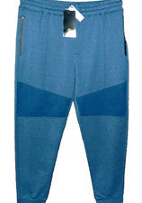 Pantalones deportivos Xios para hombre verde azulado azul marino algodón cremallera bolsillo talla 2XL