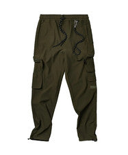 Pantalones cargo Reason para hombre 32x32 medianos verde oliva utilitarios cintura elástica elástica