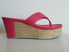 PRAD A SPORT Icónico Rosa Logo SAFFIANO Alpargata Cuña Toboganes 41 ZAPATOS AMOR