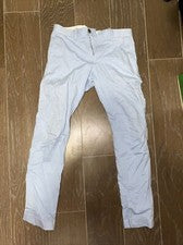Pantalones ajustados J Crew Flex W28 L32 azul claro informales preppy uniforme pantalones para hombre/adolescente