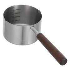 Mini Sartén Utensilios de Cocina Acero Inoxidable Olla Pequeña Con Vertedor
