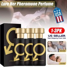 NUEVO Perfume Feromonas Spray Afrodisíaco Dorado Señuelo Ella Para Hombres Atraer Mujeres