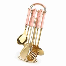 Juego de espátulas de utensilios de cocina de 7 piezas diseño elegante para uso doméstico