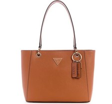 GUESS Noelle Bolso de Mano Pequeño Doble Compartimento Mujer - Coñac / Tostado