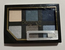Paleta de sombras de ojos Believe Beauty Into The Blue 6 tonos brillo mate NUEVO