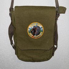 Bandolera de hombro de lona Show Me The Cryptid Bigfoot Sasquatch
