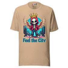 Camiseta Unisex Feel The City 7Vibe7 Urban Streetwear Estilo Graffiti