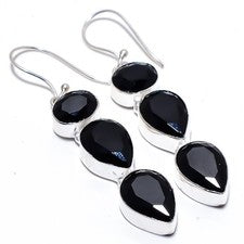 Pendiente de joyería de plata esterlina 925 hecho a mano con piedras preciosa...