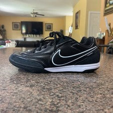 Talla 10 - Nike Tiempo Streetgato IC Low 'Negro Azul Hielo' Hombres HQ7017-046 ¡NUEVO!