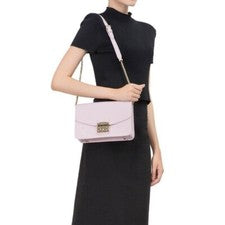 NUEVO CON ETIQUETAS €320 Bolso de Hombro Furla Metropolis Mujer Bebé Cuero Rosa 972391 Camelia