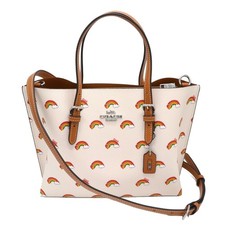 Bolso Bandolera Coach Mollie para Mujer 25 Bolso Arco Iris Orgullo Logo Cuero Bolso de Mano