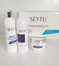 champú,acondicionador cuidado vitaminas,kit mascarilla 4 Pz Seytu Vegano.