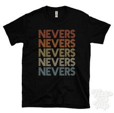 CAMISETA ESTILO RETRO NUNCA REPETIDA Hombre y Mujer Novedad Genial Nombre Regalo