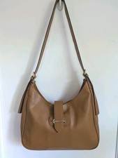 Nuevo sin etiquetas Bolso Bandolera Cuero Sintético Guijarro Para Mujer Marrón Helixia Cartera Boho Preppy