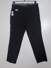 Nuevo con etiquetas Pantalón informal Gap para hombre pierna recta tiro medio carrera negocios negro talla 30x30