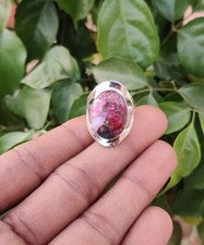 Anillo turquesa cobre ostra rosa plata de ley 925 regalo para ella todas las tallas MK*