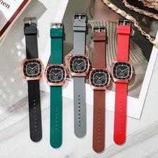 Reloj Estudiante Estilo Universitario Cómodo Correa Silicona y Diseño Único