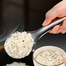 304 Cuchara de Arroz Acero Inoxidable Uso Doméstico Ergonómica para Mango 20 7 3 cm