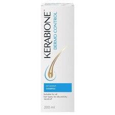 Champú anticaspa Kerabione Dermo Control 200 ml, para cabello propenso a la caspa