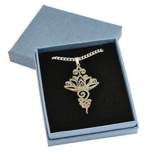Collar Colgante Loto Acero Inoxidable Joyería Flor Sagrada Yoga Amigo Regalo