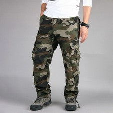 Pantalones tácticos para hombre estilo militar pantalones múltiples bolsillos camuflaje combate