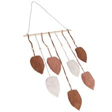 Hoja Macramé Colgante de Pared Habitación Boho Decoración del Hogar Tejido Estético Pared6715