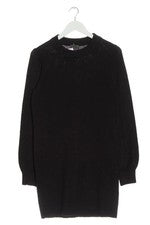 Vestido de punto Liz devy mujer talla 38 negro casual streetwear poliacrílico